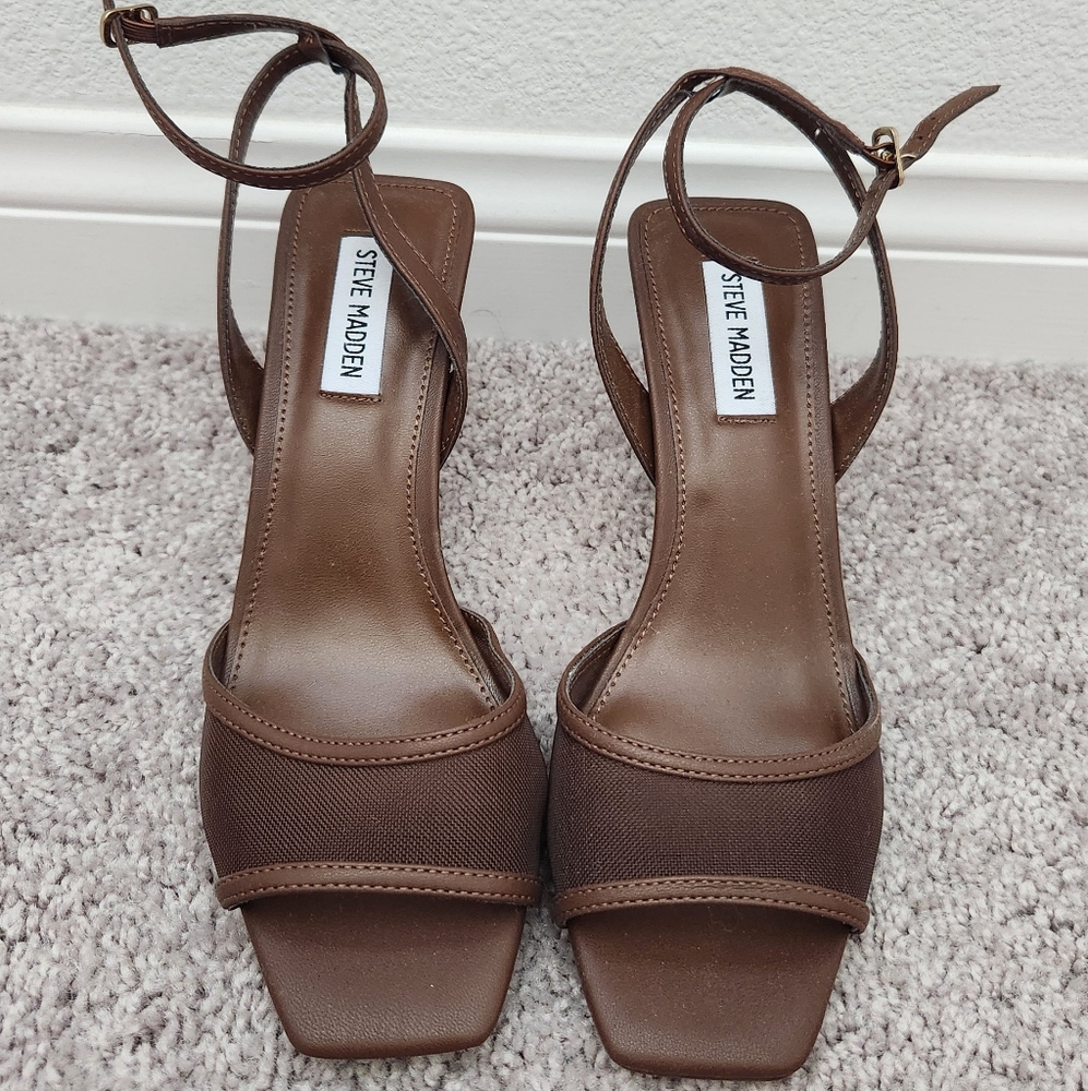 Steve Madden Brown Heeled Sandals
